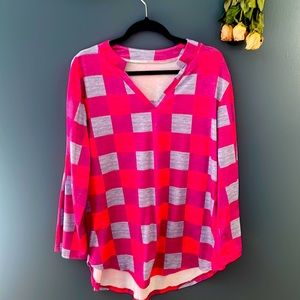 Long sleeve checkered shirt